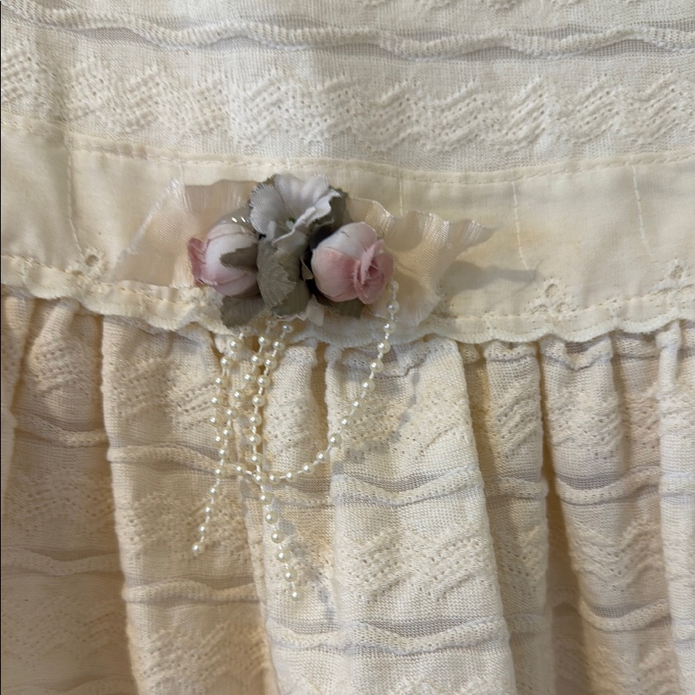 Yellow and Cream Tiered Embellished Sundress - Picture 3 of 4